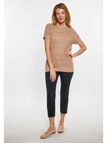 Usha Damen Shirt in Taupe