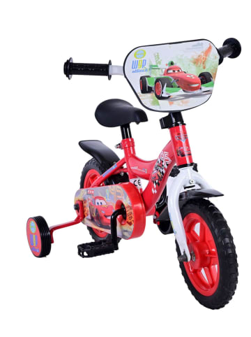 Volare Kinderfahrrad Disney Fahrrad Cars für Jungen 10 Zoll Kinderrad in Rot 3 Jahre