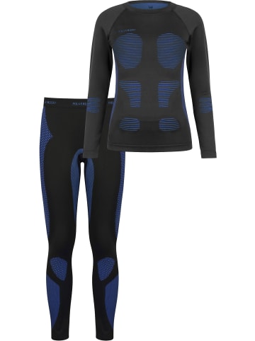 normani Funktionsunterwäsche Set Hemd + Hose Unisex in Blau