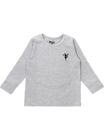 MaBu Kids Langarmshirt Fairy in grau