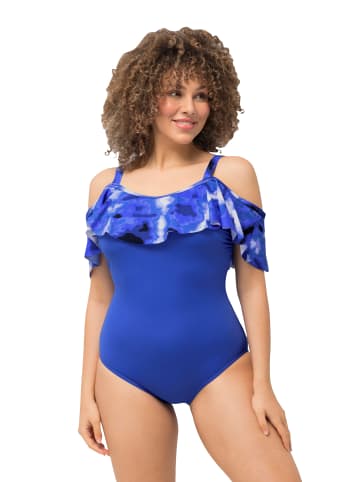 Ulla Popken Badeanzug in stahlblau