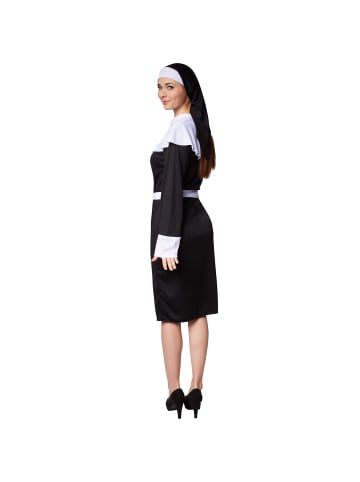 tectake Ordensschwester, auch Klosterfrau, Gr. S, Bequemes Jersey-Elastik