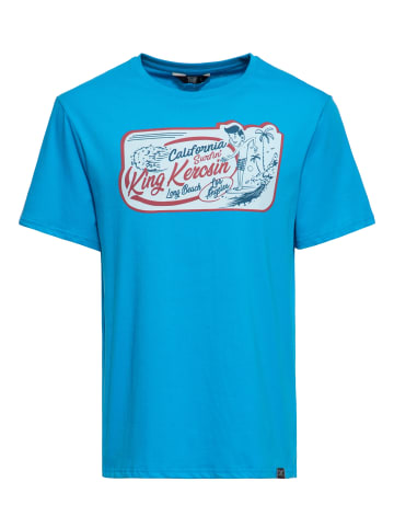 King Kerosin King Kerosin Print T-Shirt California Surfin in blau