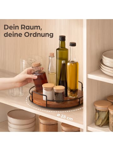 Praknu Drehteller Organizer Holz - Aus nachhaltigem FSC Akazienholz - Lazy