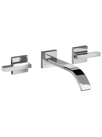 Beliani Wasserhähne BERRACO in Silber - (W) 30 x (H) 9 x (L) 20 cm