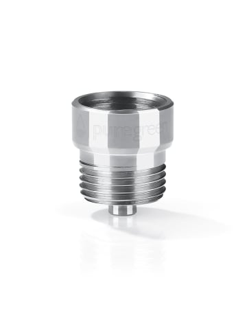 puregreen Wassersparer für die Dusche chromfarben mit zusätzlichem Einsatz Silber