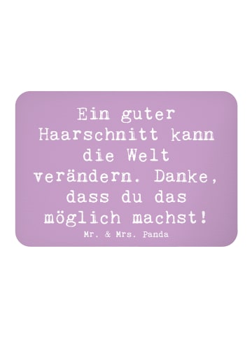 Mr. & Mrs. Panda Kühlschrankmagnet Spruch Friseur Wunder mit Spruch in Lavendeltraum