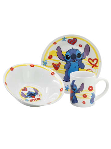 Lilo & Stitch Kinder-Geschirrset 3-teilig Teller, Schüssel, Tasse Geschenkset