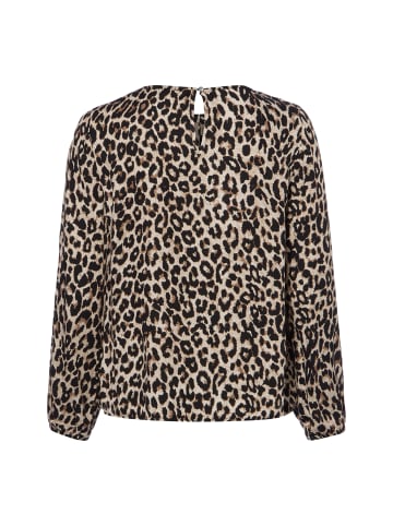 Marie Lund Bluse in beige schwarz