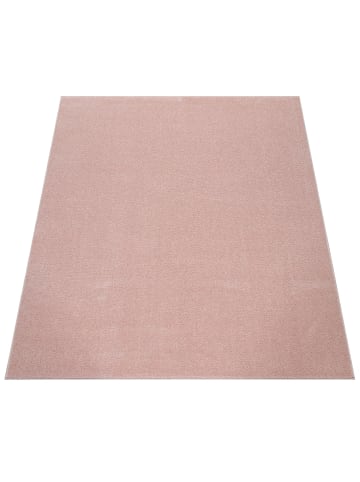 KADIMA DESIGN Waschbarer Teppich waschmaschinenwaschbar Unifarben Küche, Flur in Rosa