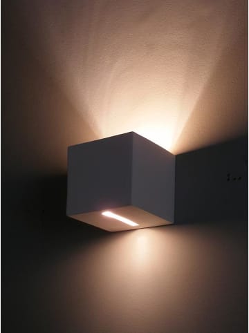 Licht-Erlebnisse Wandlampe (B)12 x (L)12 x (H)12 cm in Weiß