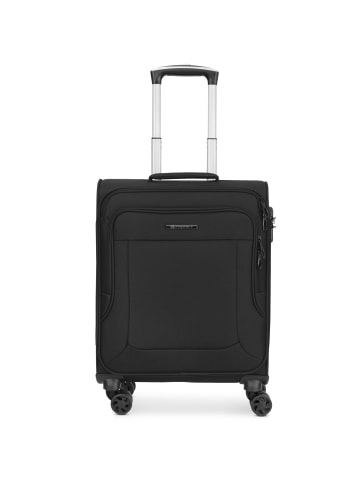 Franky Melbourne 3.0 4-Rollen Kabinentrolley 55 cm mit Dehnfalte in black