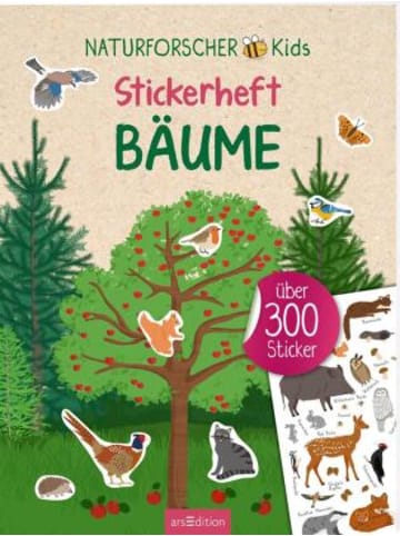 ars edition Buch - Naturforscher-Kids - Stickerheft Bäume