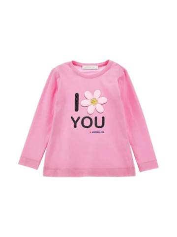 Monnalisa Langarmshirt 19D632 Rosa