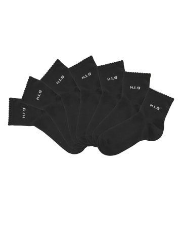 H.I.S Kurzsocken in 7x schwarz