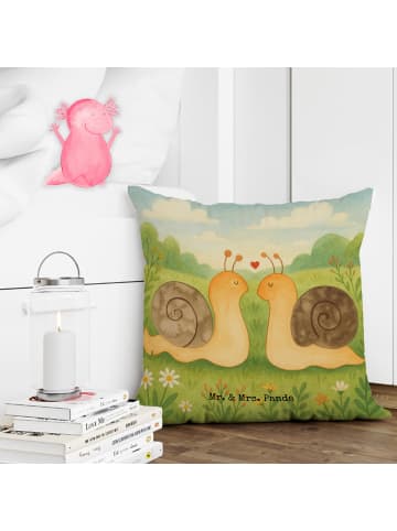 Mr. & Mrs. Panda kuschelkissen 40x40 Schnecken Liebe Design ohne... in Weiß