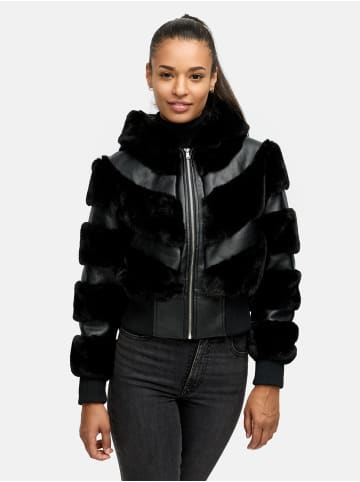 Tazzio Übergangsjacke mit Kapuze "F803"- in Schwarz