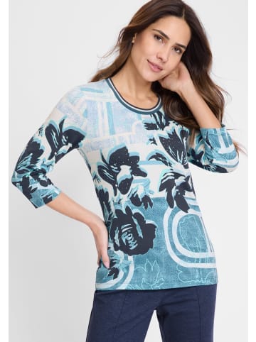 Olsen Shirt Edda in aqua ecru - 0001