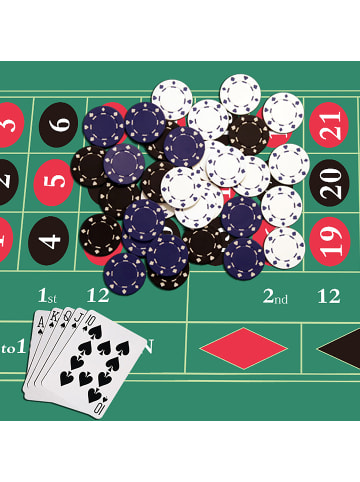 relaxdays Roulettematte in Grün -  (B)120 x (T)60 cm