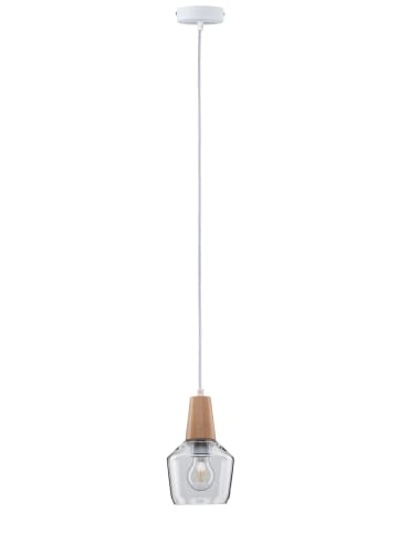 paulmann LED Pendelleuchte Yva in Glas/Holz