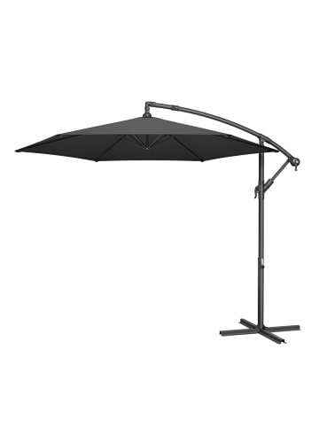 SONGMICS Sonnenschirm Sheld in Grau - (D)300 x (H)245 cm