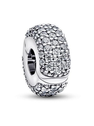 Pandora Clip-Charm Silber Pavé