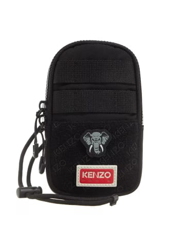 Kenzo Phone Holder On Strap Black in black