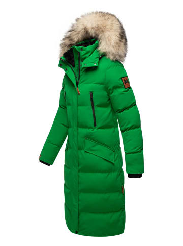 Marikoo Steppmantel Schneesternchen in Smaragd Green