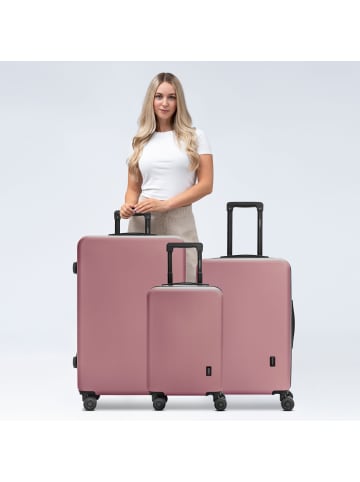 Redolz Essentials 09 3-SET 4 Rollen Kofferset 3-teilig in rose