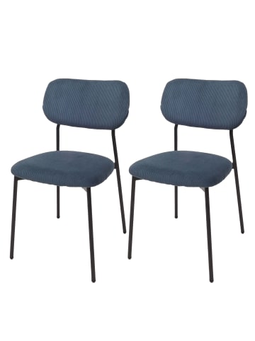 MCW 2er-Set Esszimmerstuhl O26, Blau
