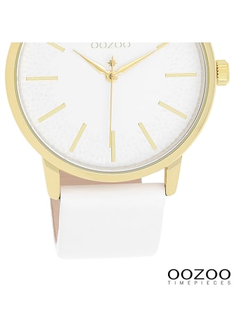 Oozoo Armbanduhr Oozoo Timepieces weiß groß (ca. 40mm)