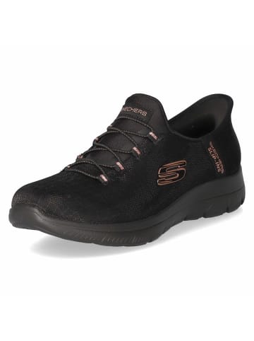 Skechers Slip Ins Sneaker GLASSY NIGHT in schwarz