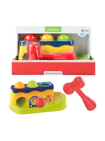 Toi-Toys Toi-Toys - LITTLE STARS Hammerbank mit 3 Rasselkugeln in bunt