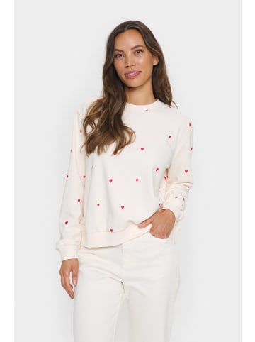 SAINT TROPEZ Sweatshirt DagnaSZ Casual fit in Ice Flame Hearts