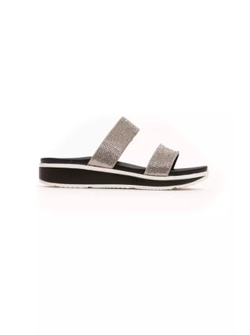 Péché Originel Silber Textil Damen Sandale