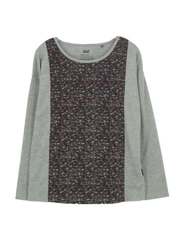 Jack Wolfskin Langarmshirt Moro Panel Damen Langarmshirt Funktionsshirt in Grau