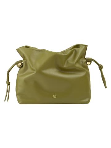 DuDu Umhängetasche Leder 26 cm in olive