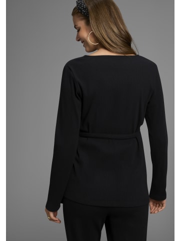 neun 9 monate Umstandsshirt in schwarz