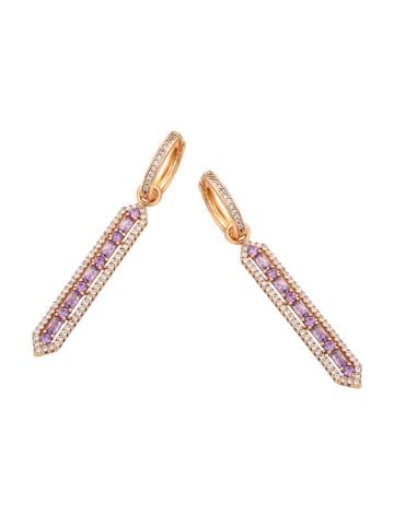 gaya Women Earrings in Rose Gold Violet