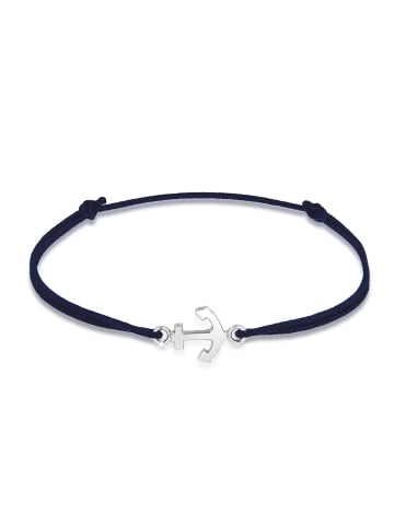 Elli Armband 925 Sterling Silber Anker in Blau