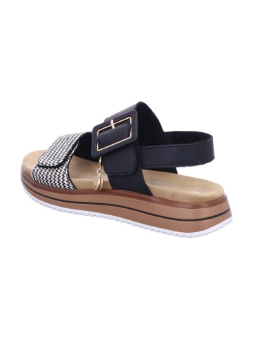 remonte Komfort Sandalen für Damen in schwarz