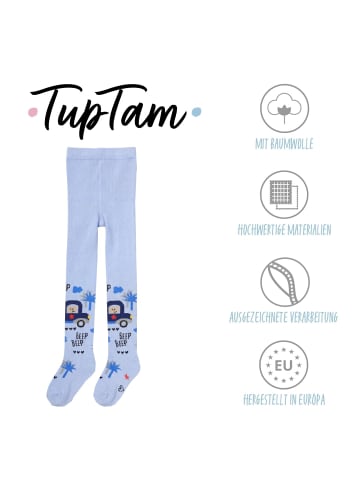 TupTam Baby Jungen Strickstrumpfhose 6er Pack in blau/grau