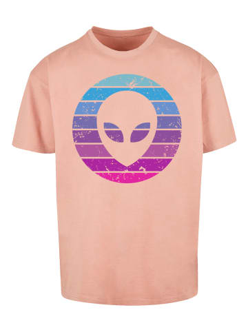 F4NT4STIC Heavy Oversize T-Shirt Alien Kopf in amber