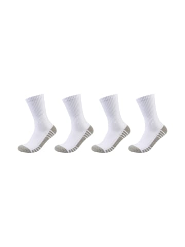 Skechers Tennissocken 4er Pack cushioned in Weiß mix