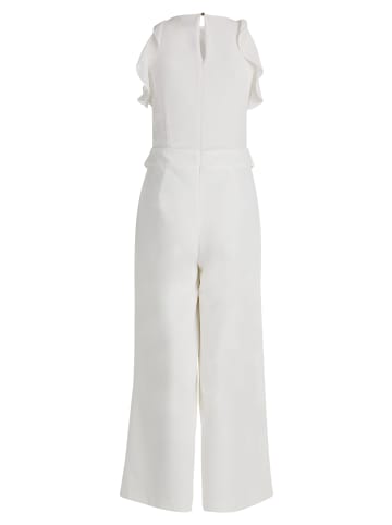 Vera Mont Jumpsuit mit Volant in Rohweiß