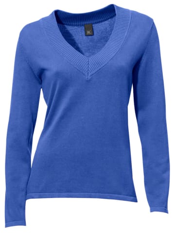 Heine V-Pullover in royalblau