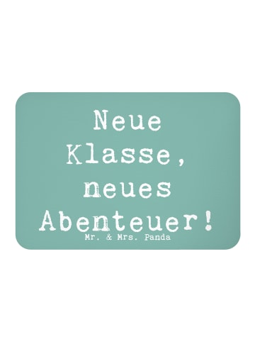 Mr. & Mrs. Panda magnet Spruch Erster Schultag Abenteuer mit Spruch in Meeresbrise