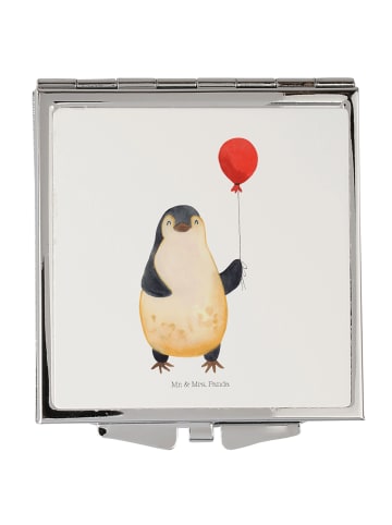 Mr. & Mrs. Panda Frauenspiegel Pinguin Luftballon ohne Spruch in Weiß