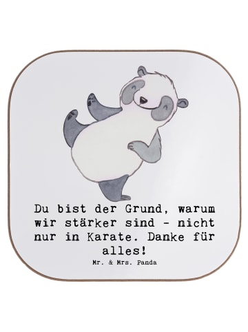 Mr. & Mrs. Panda Tassen Untersetzer Karate Trainerin Stärke mit ... in Weiß