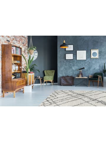 Kayoom Hochflor Teppich Casablanca 130 in natur - elfenbein - rechteckig